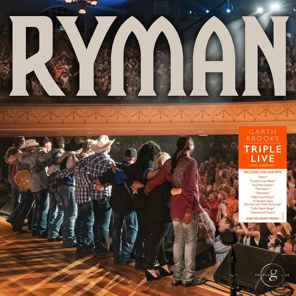 Garth Brooks ‎– Triple Live (Ryman Version) - New 3 LP Record 2020 Pearl Vinyl - Country - Shuga Records