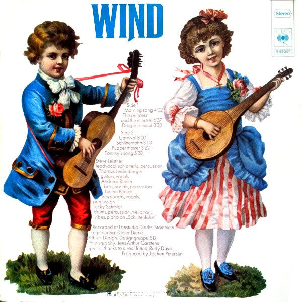 Wind – Morning - Mint- LP Record 1972 CBS Germany Vinyl - Prog Rock