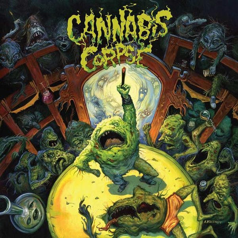 Cannabis Corpse – The Weeding E.P. (2009) - New EP Record 2022 Season Of Mist White Vinyl & UV Print - Death Metal
