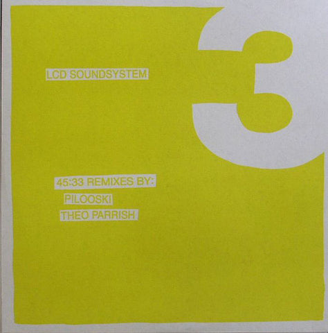 LCD Soundsystem - 45:33 Remixes by Pilooski / Theo Parrish - New Vinyl 12" DFA Records 45 RPM
