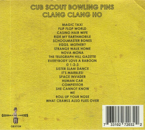 Cub Scout Bowling Pins – Clang Clang Ho - New LP Record 2021 Guided By Voices USA Vinyl & Download - Indie Rock / Indie Pop - Shuga Records
