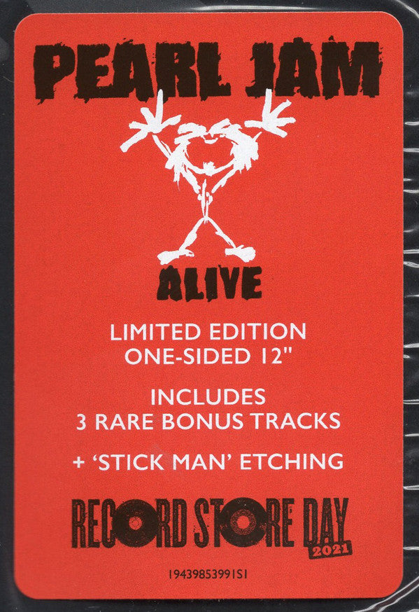 Pearl Jam ‎- Alive - New EP Record Store Day 2021 Epic USA RSD