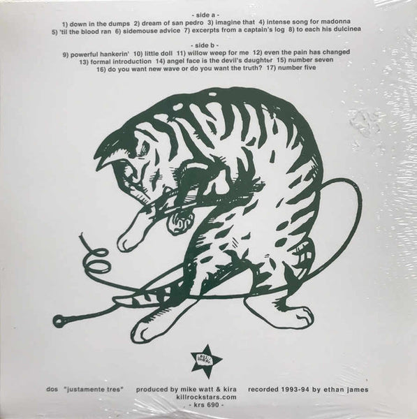 DOS ‎– Justamente Tres (1996) - New LP Record Store Day 2021 Kill Rock Stars RSD Colored Vinyl - Indie Rock / Lo-Fi