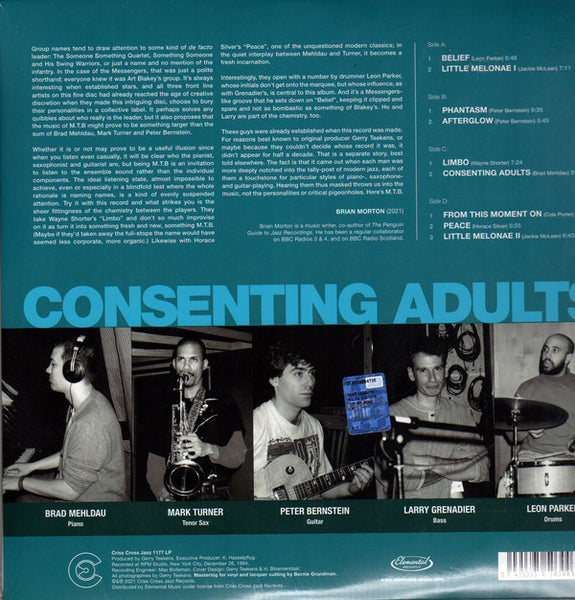 M.T.B. ‎– Consenting Adults (1994) - New 2 LP Record Store Day 2021 Criss Cross RSD 180 gram Vinyl - Jazz
