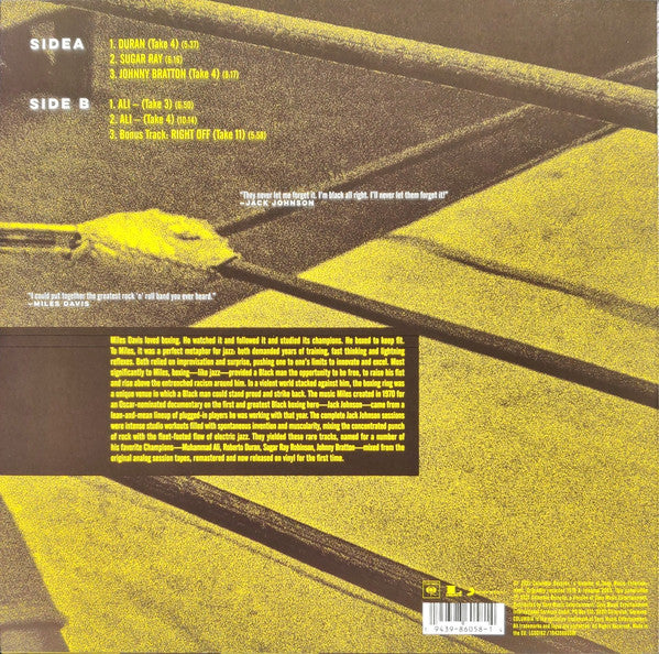 Miles Davis ‎– Champions (Rare Miles From The Complete Jack Johnson Sessions) - New LP Record Store Day 2021 Columbia RSD Yellow Vinyl & Download - Jazz / Fusion - Shuga Records