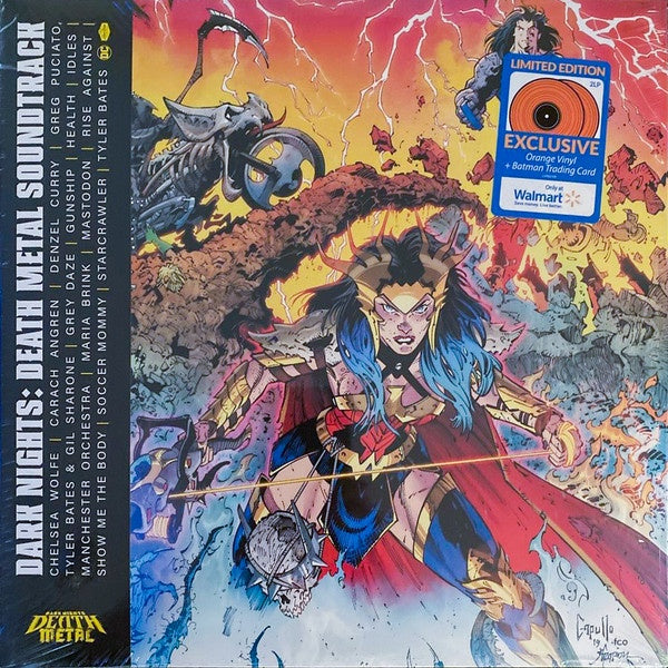 Various – Dark Nights: Death Metal - New 2 LP Record 2021 Loma Vista DC Comics Walmart Exclusive Orange Vinyl, Poster & Batman Trading Card - Soundtrack