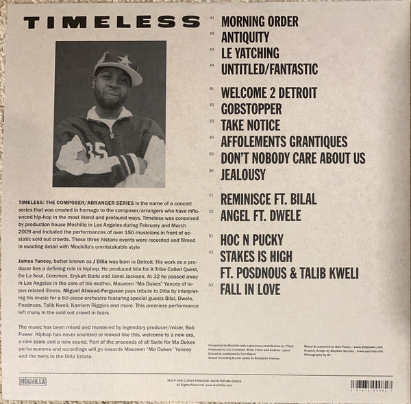 Miguel Atwood-Ferguson - Mochilla Presents Timeless: Suite For Ma Dukes - The Music Of James "J Dilla" Yancey - New 2 LP Record Store Day 2021 RSD Vinyl - Hip Hop / Modern Jazz - Shuga Records
