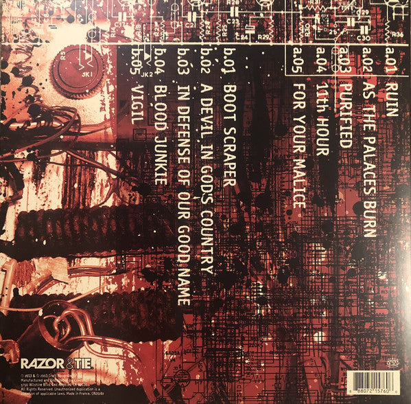 Lamb Of God ‎– As The Palaces Burn (2003) - New LP Record Store Day 2021 Craft RSD Red with Blue & White Splatter vinyl - Heavy Metal / Thrash - Shuga Records