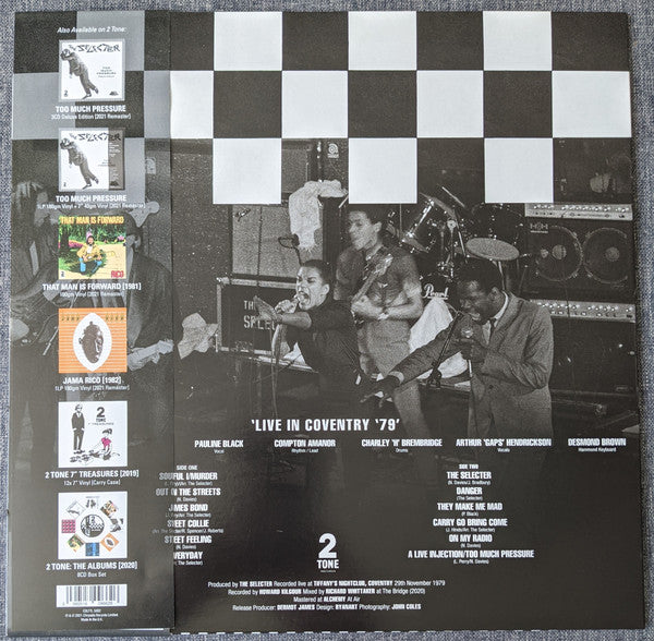 The Selecter ‎– Live In Coventry '79 - New LP Record Store Day 2021 Two-Tone  UK RSD Clear Vinyl - Ska / Reggae