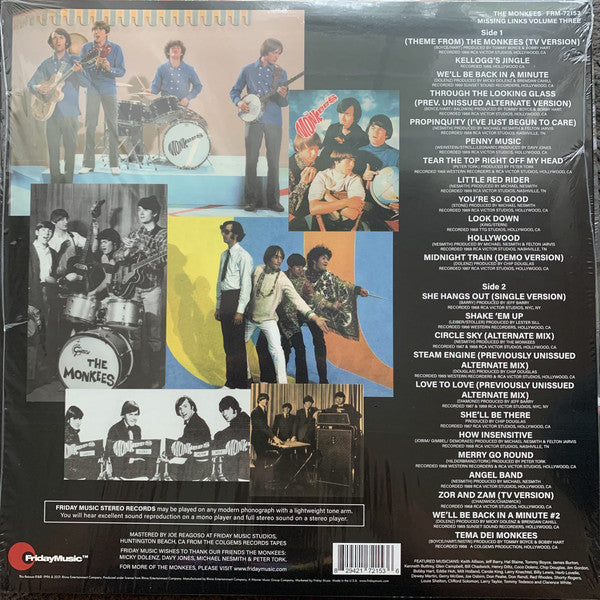 The Monkees ‎– Missing Links, Volume Three - New LP Record Store Day 2021 Friday Music RSD Green Vinyl - Pop Rock - Shuga Records