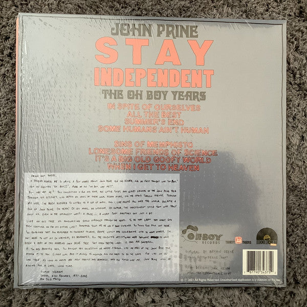 John Prine ‎– Stay Independent: The Oh Boy Years - New LP Record 2021 Oh Boy RSD Red Vinyl - Folk Rock - Shuga Records