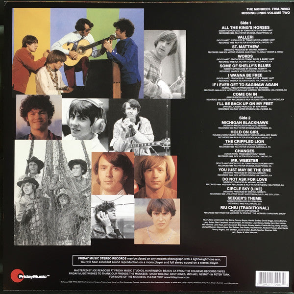The Monkees ‎– Missing Links, Volume Two - Mint- LP Record Store Day 2021 Friday Music RSD Red Vinyl - Pop Rock - Shuga Records