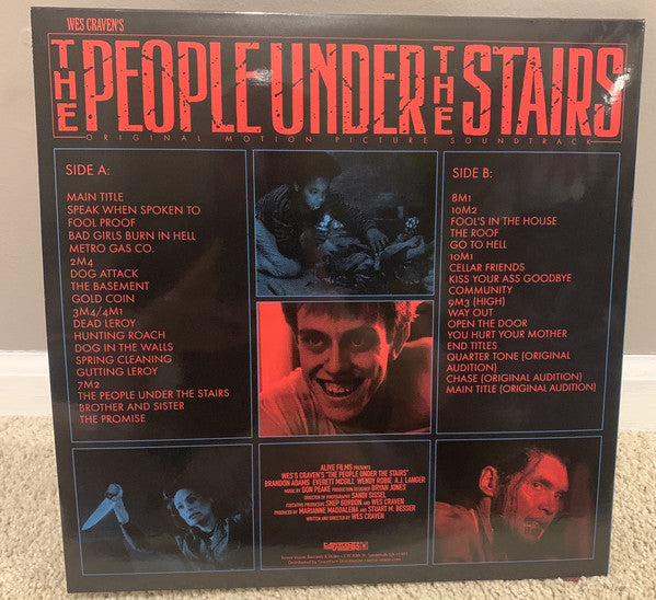 Don Peake ‎– Wes Craven's The People Under the Stairs (1991) - New LP Record Store Day 2021 Terror Vision RSD 180 gram Colored Vinyl - Soundtrack - Shuga Records