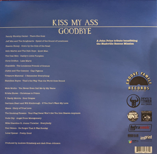 Various ‎– Kiss My Ass Goodbye (John Prine Tribute) - New 2 LP Record Store Day 2021 Devil's Towe RSD Colored Vinyl - Rock / Folk