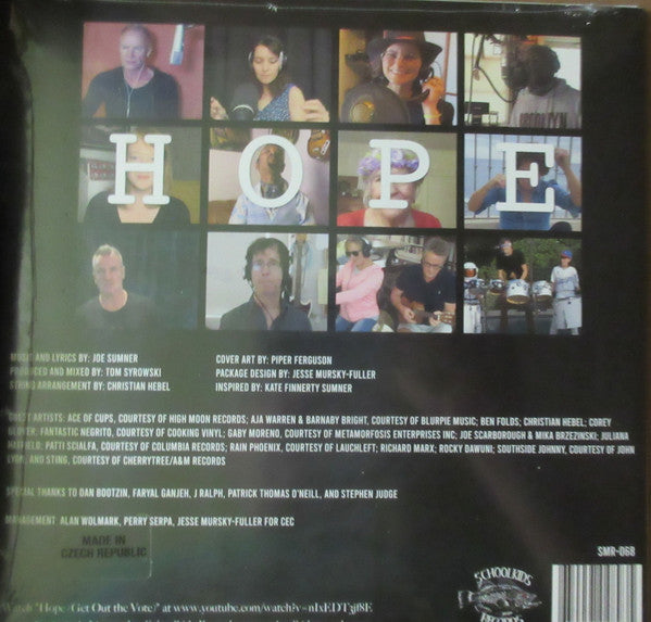 Joe Sumner ‎– Hope - New 7" Single Record Store Day 2021 Schoolkids RSD Vinyl - - Shuga Records