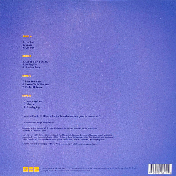 Ora the Molecule – Human Safari - New 2 LP Record 2021 Mute Orange Vinyl - Indie Pop / Electronic