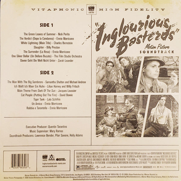 Various - Quentin Tarantino's Inglourious Basterds (Motion Picture 2009) - New LP Record 2021 Warner Blood Red Vinyl - 2000's Soundtrack - Shuga Records
