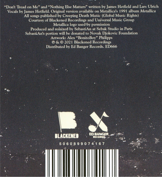 Metallica – Don't Tread On Else Matters (SebastiAn Remix) - New 12" Single Record 2021 Ed Banger Europe Vinyl - Electronic / Heavy Metal - Shuga Records