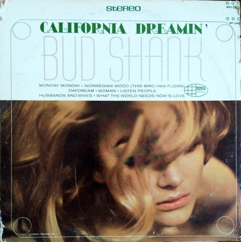 Bud Shank – California Dreamin' - VG+LP Record 1966 Stereo USA Vinyl - Jazz