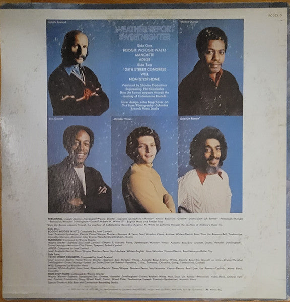 Weather Report - Sweetnighter - VG+ LP Record 1973 Columbia USA Original Vinyl - Jazz / Fusion - Shuga Records