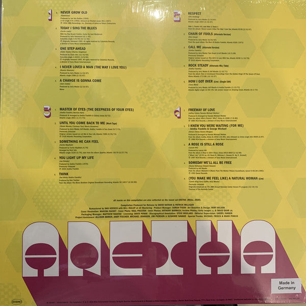 Aretha Franklin – Aretha - New 2 LP Record 2021 Rhino German Import Vinyl - Soul / Funk