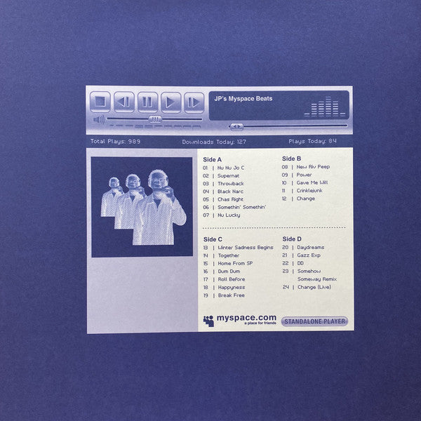 Jeff Parker / JP - JP's Myspace Beats - New 2 LP Record 2021 International Anthem USA Blue Vinyl - Jazz / Breaks / Cut-up/DJ / Electronic - Shuga Records