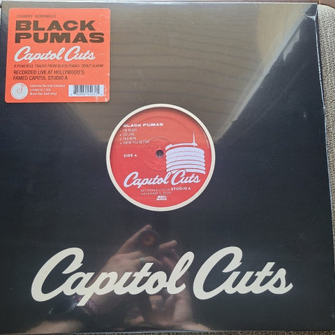 Black Pumas - Capitol Cuts Live From Studio A - Mint- LP Record 2021 ATO Colemine Exclusive Blood Red Swirl Vinyl - Soul / Funk