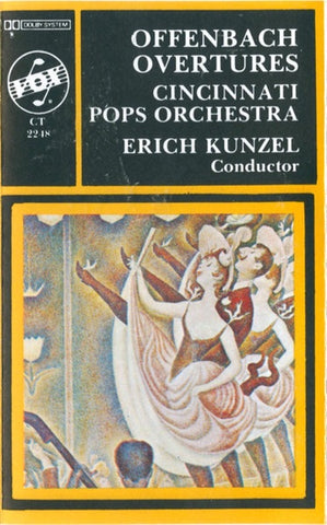 Cincinnati Pops Orchestra, Erich Kunzel – Offenbach Overtures - Used Cassette 1979 VOX Tape - Classical