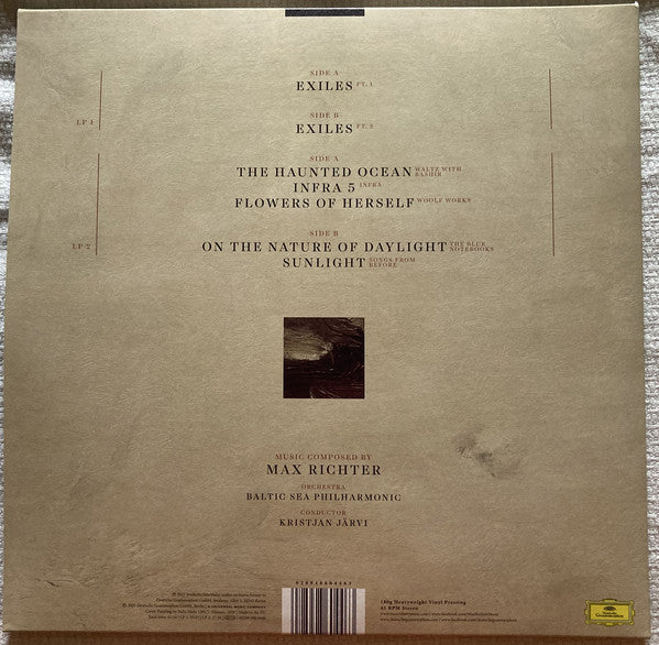 Max Richter – Exiles - New 2 LP Record 2021 Deutsche Grammophon Europe Import 180 gram Vinyl - Classical - Shuga Records