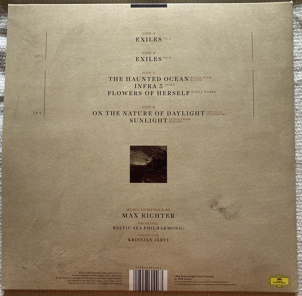 Max Richter – Exiles - New 2 LP Record 2021 Deutsche Grammophon Europe Import 180 gram Vinyl - Classical