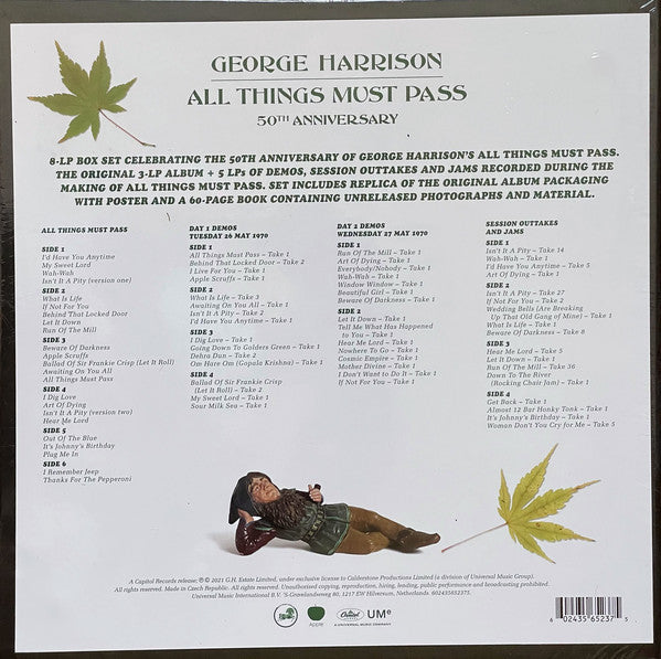 George Harrison ‎– All Things Must Pass (1970) (50th Anniversary) - New 8 LP Record Box Set 2021 Capitol Super Deluxe Europe Import 180 gram Vinyl & 60 Page Book - Pop Rock / Classic Rock