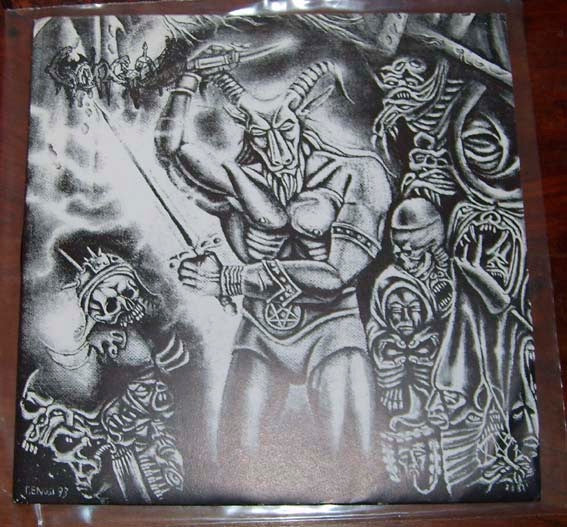 Gorgon – Immortal Horde - VG+ 7" EP Record 1993 Wounded Love Italy Vinyl & Insert - Black Metal - Shuga Records