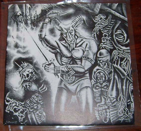 Gorgon – Immortal Horde - VG+ 7" EP Record 1993 Wounded Love Italy Vinyl & Insert - Black Metal