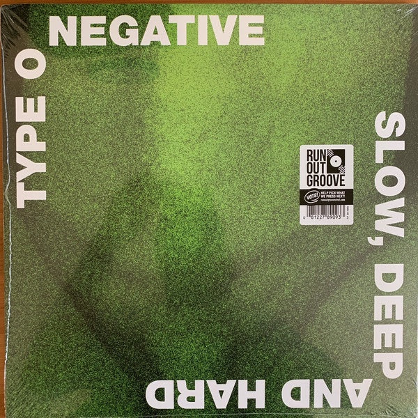 Type O Negative – Slow, Deep And Hard (1991) - New 2 LP Record 2021 Roadrunner/Run Out Groove 180 gram Green & Black Vinyl & Poster - Hardcore / Thrash / Doom Metal