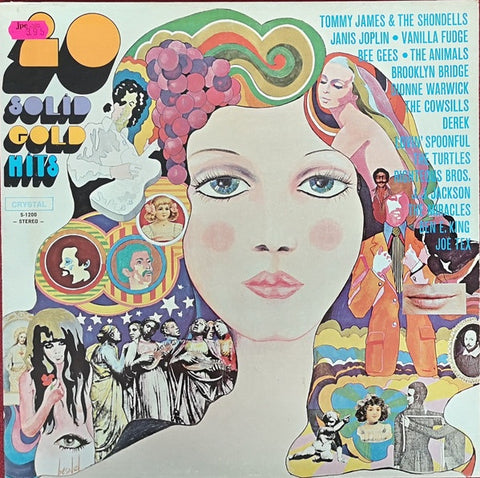 Various – 20 Solid Gold Hits 0 VG+ LP Record 1969 Crystal USA Vinyl - Pop Rock / Soul / Reggae