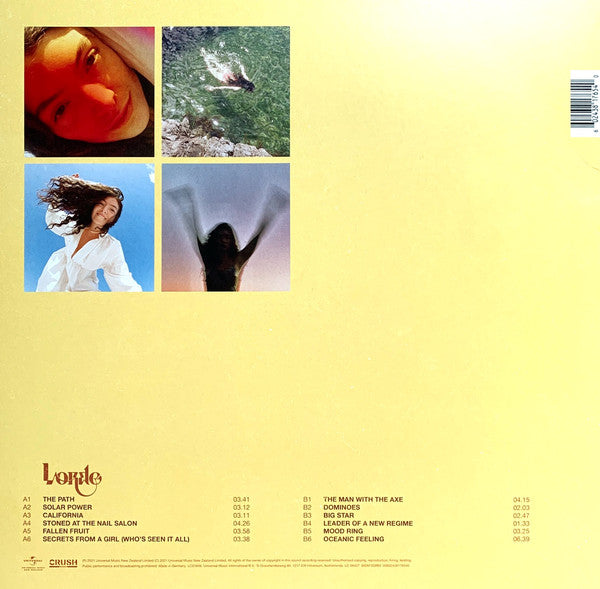 Lorde – Solar Power - New LP Record 2021 Crush Music Target Exclusive Orange Vinyl - Synth-pop / Indie Pop - Shuga Records