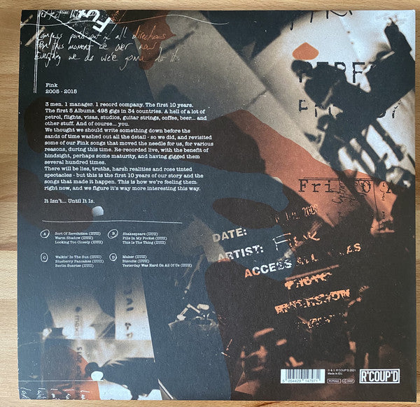 Fink – Iiuii (It Isn't Until It Is) - New 2 LP Record 2021 R'COUP'D Europe Import Vinyl & Booklet - Indie Rock / Neofolk
