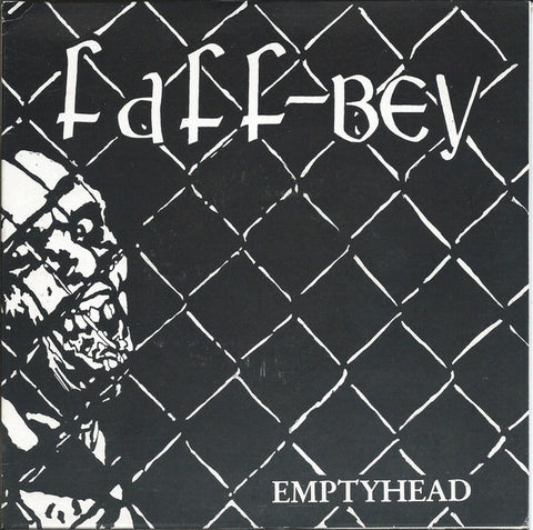 Faff-Bey – Emptyhead - VG+ 7" Single Record 1989 Bad Vugum Finland Vinyl & Insert - Thrash / Punk