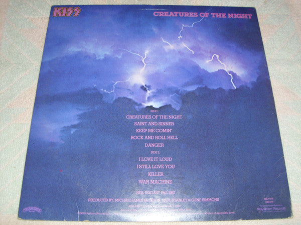 Kiss – Creatures Of The Night - VG+ LP Record 1982 Casablanca USA (501 version) Vinyl - Hard Rock / Heavy Metal - Shuga Records