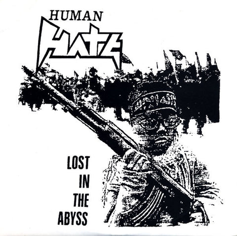 Human Hate – Lost In The Abyss - Mint- 7" EP Record 1991 Heavy Metal Maniac Brazil Vinyl & Insert - Death Metal / Thrash