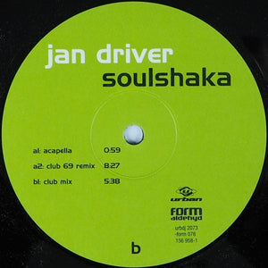 Jan Driver – Soulshaka (Part 2) - New 12" Single Record 2000 Urban Germany Vinyl - House