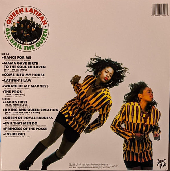 Queen Latifah – All Hail The Queen (1989) - New LP Record 2021 Tommy Boy USA Red Vinyl - Hip Hop - Shuga Records