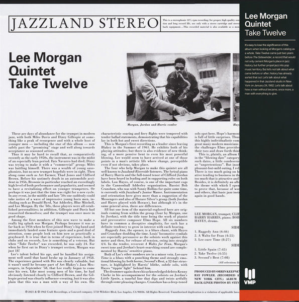 Lee Morgan Quintet - Take Twelve (1962) - New LP Record 2021 Jazzland Vinyl Me Please USA 180 gram Vinyl - Jazz / Hard Bop - Shuga Records