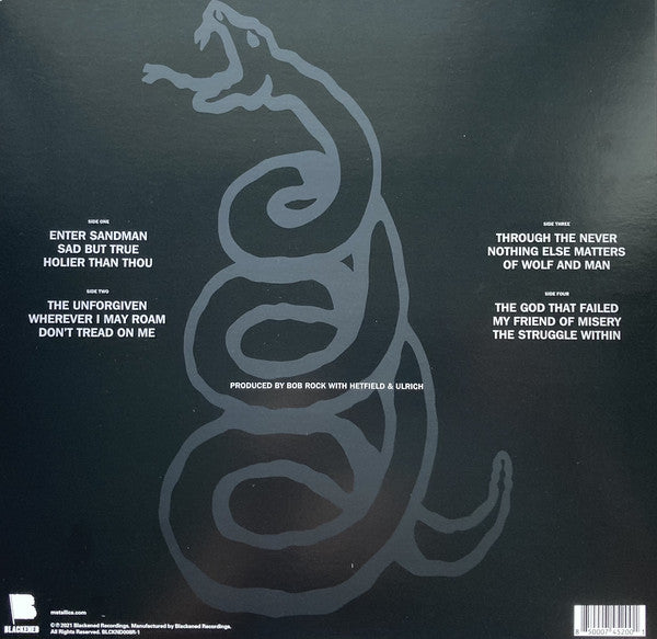 Metallica - Metallica (1991) - New 2 LP Record 2021 Blackened Vinyl - Heavy Metal - Shuga Records