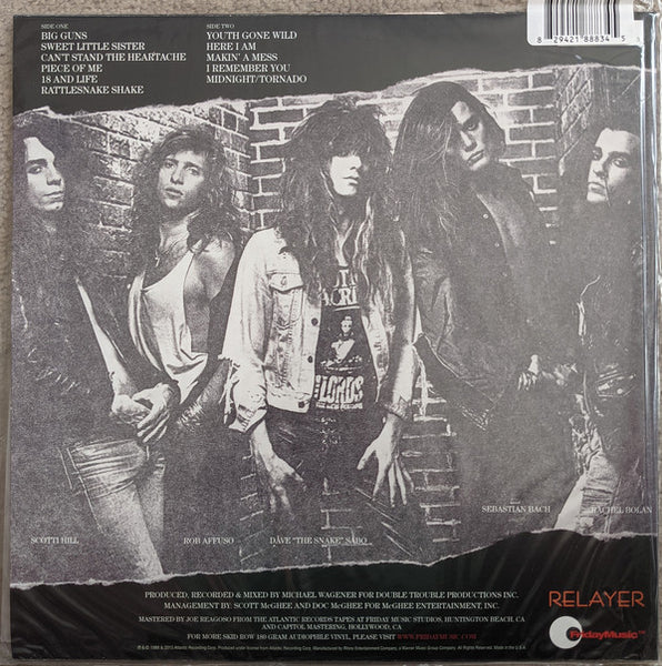 Skid Row – Skid Row (1989) - New LP Record 2021 Relayer/Friday Music Silver Metallic 180 gram Vinyl - Hard Rock - Shuga Records