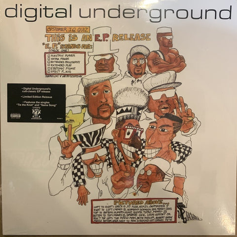 Digital Underground – This Is An E.P. Release (1990) - New EP Record 2021 Tommy Boy Vinyl - Hip Hop / P.Funk