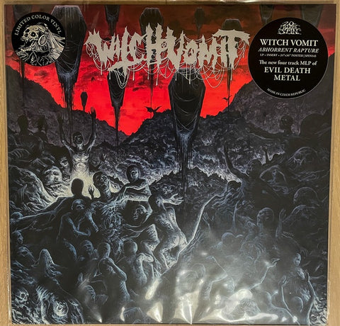 Witch Vomit – Abhorrent Rapture - New EP Record 2021 20 Buck Spin Silver Inside Blood Red Vinyl & Poster - Death Metal