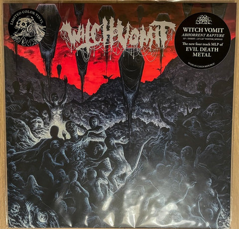 Witch Vomit – Abhorrent Rapture - Mint- EP Record 2021 20 Buck Spin Silver Inside Blood Red Vinyl & Poster - Death Metal