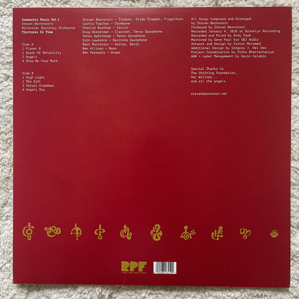 Steven Bernstein's Millenial Territory Orchestra – Tinctures In Time (Community Music, Vol. 1) - New LP Record 2021 Royal Potato Family Vinyl - Jazz - Shuga Records