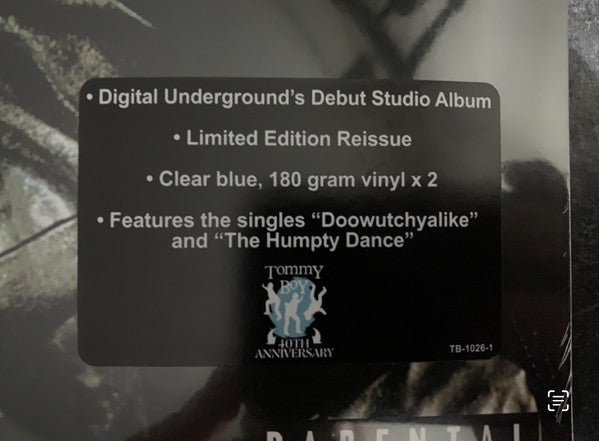 Digital Underground – Sex Packets (1990) - New 2 LP Record 2021 Tommy Boy USA Clear Blue Vinyl - Hip Hop - Shuga Records